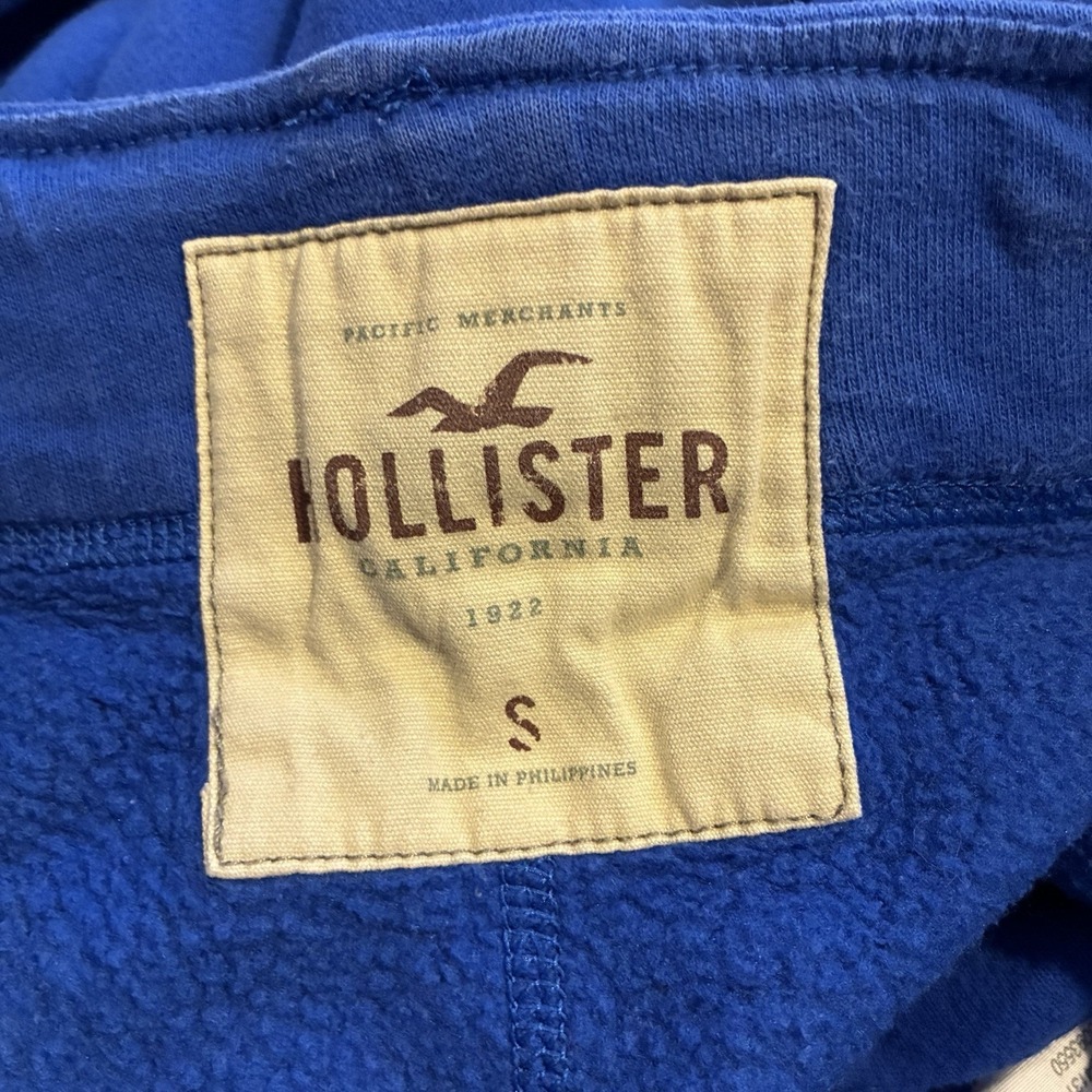 Hollister HCO Y2K Blue Sweatpants Womens Logo Lounge Cozy Core Athleisure S - Picture 4 of 5